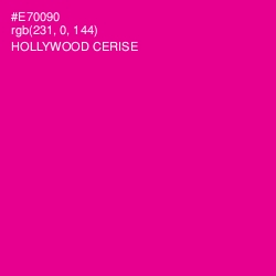 #E70090 - Hollywood Cerise Color Image